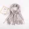 Bufanda de Color Sólido Estilo Coreano Nuevo para Otoño e Invierno Bufanda Chal Cálida Versátil Clásica de Imitación Cachemir