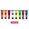 Maquillaje Facial Luminoso de 10 ml Mejorado Pintura Fluorescente Pigmento para Pintura Corporal Set de Maquillaje Facial Color Facial Fluorescente Maquillaje Profesional
