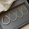 Pulsera de Perlas de Mijo Blanco Ultra Fino Franco Australiana para Mujer, Agente de Compras Elegante, Pulseras de Nicho Exquisitas de Lujo Accesible, Pulseras Apilables