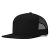 Gorra de béisbol de siete piezas con visera plana y parte superior rígida de estilo hip hop, para hombres y mujeres, de malla transpirable, con visera plana y lengüeta, para primavera y verano, a prueba de sol.