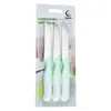 Venta al por mayor de fábrica color caramelo acero inoxidable cuchillo para frutas multiusos pelador de melón frutas verduras plástico doméstico