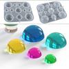 Molde de silicona para joyería con forma de gota de cristal, para manualidades, con forma de semicírculo, esfera, celosía de hielo, para mesa, venta al por mayor