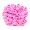 Plástico Acrílico Contas Redondas Contas de Cor Sólida Contas com Furo Grande Cor de Primavera Pulseira DIY Furo Reto Contas Soltas Acessórios de Miçangas
