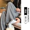 Pantalones de Lana de Espiga de Pierna Ancha para Mujer 2026 Nuevo Primavera y Otoño Delgados Casuales Petite Lana Pantalones Rectos Estrechos