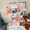 Flores Artificiais de Casamento, Lírios Perfumados, Lírios Falsos, Enfeites de Decoração para Fotografia de Casamento e Casa, Atacado de Fabricante Transfronteiriço