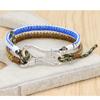 Pulsera náutica de ancla estilo marinero nueva transfronteriza para hombre, cuerda de mano con anzuelo de pesca, fabricantes, stock, cuerda de mano para surfear