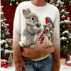 Nueva sudadera de franela para mujer con estampado digital 3D navideño, sitio web independiente transfronterizo Amazon, otoño/invierno 2026