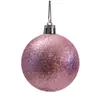 Las bolas de Navidad al por mayor son adecuadas para la decoración de ventanas, adornos para el árbol de Navidad, decoraciones navideñas de plástico electrochapado con purpurina y decoraciones colgantes personalizadas