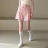 Shorts deportivos de verano para mujer con bolsillos grandes, anti-exposición, adelgazantes, adecuados para correr, entrenamiento, yoga y fitness