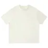 Camiseta Masculina Branca com Caimento Solto, Ombros Caídos, Tendência de Rua Verão, Algodão Puro, Manga Curta, Pesada, Personalizável