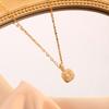 Collar de azúcar cuadrado pequeño, de gran venta transfronteriza, para mujer, con cadena de clavícula de cristal amarillo pequeño, diseño de nicho de lujo, colgante de celebridad de Internet, joyería