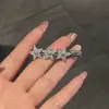 Presilhas de Cabelo Coloridas de Alta Qualidade Estilo Coreano com Laços Laterais Delicados, Grampos Dopamina Fofos para Mulheres