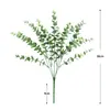 Plástico de Simulación Mango Pequeño Tallo Largo Eucalipto Decoración del Hogar Flor Simulación Eucalipto Estilismo de Boda Arreglo Floral Arte Floral