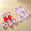 Vestido Princesa Floral para Cachorro Pequeno, Roupa Primavera Verão para Gatos, Teddy e Bichon Frise, Vestido Fofo para Cachorro de Estimação, Estilo Fino de Verão