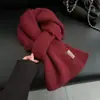 Amarillo Moda Versátil Color Sólido Gama Alta 2025 Nuevo Bufanda Invierno Estilo Coreano Atmósfera Estudiante Mezcla de Lana Moderno
