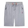 Pantalones cortos deportivos finos de verano para hombre, pantalones cortos deportivos holgados de talla grande, pantalones cortos rectos de cintura media, pantalones cortos grandes de playa