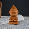 Adornos de Talla en Madera de Tuya Wukong Siete Días Gran Sabio Artesanías Joyería Pequeño Juguete de Escritorio Wen Portátil para Hombre Lucha para Ganar Buda
