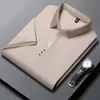 Camiseta de manga corta para hombre para verano, cuello de gaviota, casual, para hombres jóvenes y de mediana edad, color liso, manga media, camiseta con cuello de tijera