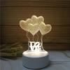 Luz noturna 3D criativa pequena luminária de mesa atividade pequeno presente empresa presente de Natal acrílico placa suporte de lâmpada atacado