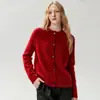 Cardigan de Cachemira de Terciopelo Bai Cai Retro Lujo Ligero para Mujer, Hilo Floral, Suéter Sencillo, Top de Punto en Capas, Nuevo en Otoño/Invierno
