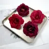 Veludo Simulado Flor de Rosa com Cantos Arredondados Flor de Cabelo Estilo Chinês DIY Material Acessórios Arranjo de Flor para Parede de Salão de Casamento Pequenos Enfeites