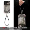 Texto estilo chinês com cordão aplicável à capa de celular Apple 18pm iphone17 flip couro 16 retrô 15 outono inverno feminino