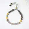 Pulsera de Cuentas de Madera de Nan Sinan para Ajedrez Natural Original Estilo Mori Cinabrio Pulsera DIY Estilo Étnico Boutique para Hombres y Mujeres
