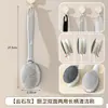 Cepillo para ollas con mango largo y esponja, cepillo de doble cara para lavar platos de cocina, estropajo potente para eliminar manchas, cepillo de limpieza con cabezal de cepillo reemplazable