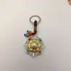 Oito Tesouros Auspiciosos Mantra de Seis Caracteres Pingente Rotativo para Carro Pingente para Bolsa Ornamentos Tibetanos Nove Palácios Bagua Dez Grandes Protetores Rotativo