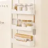 Estante de Almacenamiento para Cocina para el Lado del Refrigerador, Estante de Pared sin Taladro para Film Plástico y Condimentos, Organizador en Capas