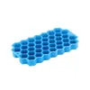 Hielera de Silicona Transfronteriza Hielera de Silicona Panal Forma de Abeja 37 Rejillas Hielera Fácil de Desmoldar Hielera de Silicona en Stock