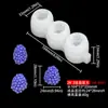 Molde de Silicona de Frutas Simuladas (Manzana, Plátano, Fresa, Mora), Decoración para Hornear Postres de Frutas 3D, Molde Squishy