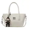 Versão Coreana Design Mais Vendido Padrão Trançado Elegante Bolsa Saco Portátil Feminina Casual para o Dia a Dia Versátil Moda Bolsa Transversal