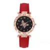 Sheinduo transfronterizo nuevo popular reloj pulsera para mujer moderno simple mariposa juego de cinco piezas de reloj