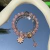 Pulsera de estilo chino de otoño limitada historia de flores alto valor de color cambio de color pulsera femenina menos pulsera de bosque joyería de esmalte coloreado al por mayor