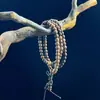 Venta Directa de Fábrica Pulsera de Madera de Ala de Pollo 6/8mm Cuentas de Buda 108 Círculos Dobles Pulsera de Juguete de Madera para Hombres y Mujeres Parejas Venta al por Mayor