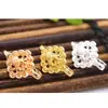 Nuevo colgante de solapa de presión con soporte vacío para cheongsam, joyería de estilo chino, adornos colgantes de ropa china, broche de ramillete de cobre fundido de 16 x 25 mm
