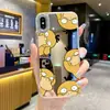 Funda de Teléfono Linda de Psyduck Estilo Anime Japonés para Apple 16 Pro, iPhone 17 Funda de Espejo Acrílico
