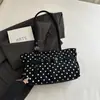 Bolso cruzado nuevo para mujer con lunares, bolso de axila, bolso sencillo pequeño y fresco de un solo hombro, bolsa de mano de gran capacidad para el trabajo, bolso de moda