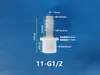 Conector de Manguera de Plástico con Púas Recto 1/2 Pulgada Rosca Macho Recto con Púas Conector Macho de Plástico PP Rosca Macho G1/2
