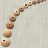 Várias Contas de Madeira, Contas Redondas, Acessórios para Joias DIY, Contas de Lótus na Cor da Madeira, 4-40mm Madeira de Pêssego, Contas Soltas de Madeira de Faia Atacado