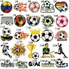 Nuevos Parches de Tela Bordados de Fútbol Deportivo de Dibujos Animados, Parches de Graffiti Coloridos, Accesorios Bordados por Computadora para Ropa, Listos para la Venta