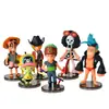 Decoração de Bolo One Piece Luffy Ornamentos Navio Pirata Sol Sunshine Solon Qiao Ba Hang 8G Ornamentos de Bolo