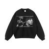 Marca de moda europea y americana sudadera con capucha hip-hop para hombre antiguo sudadera con capucha hiphop juvenil vintage estampada holgada de algodón