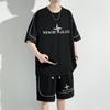 [Principal Push Explosions Verão Juventude Camiseta de manga curta Moda Masculina Estilo Hong Kong terno