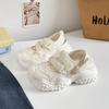 Sandalias Respirables Mary Jane Diseño de Personalidad Hueco Velcro Plataforma de Verano Zapatillas Deportivas Casuales XY-A277