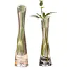 Jarrón alto de alta calidad para interiores para una sola flor, jarrón de cristal, jarrón de cristal transparente diseñado específicamente para una sola flor, pieza decorativa
