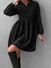 Wildberries Ruso Más Vendido 2026 Vestido de Primavera con Cuello en V y Mangas Abullonadas Moda para Mujer Falda Línea A Venta al por Mayor