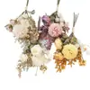 Buquê Artificial de Crisântemo e Rosa para Decoração de Casa, Flores Artificiais para Mesa de Jantar de Hotel, Arte Floral com Combinação de Cores Outonais em Estilo Europeu