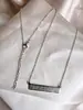 Collar de Acero Inoxidable de Moda Europeo y Americano para Mujer, Cadena para Clavícula Sellada al Vacío, Collar de Acero de Titanio que No se Desvanece ni se Oxida